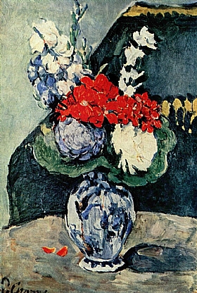 Paul Czanne, Bouquet au petit Delph - GRANDS PEINTRES / Cezanne